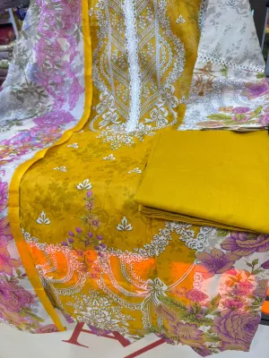 Swizz Lawn Floral Charm Set